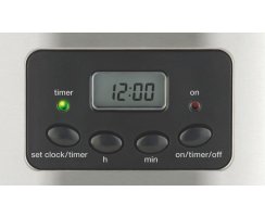 Grossag 10 Tassen Kaffee-Automat mit Glaskanne (1.5 Liter) KA 46.17 mit Timer (1316)