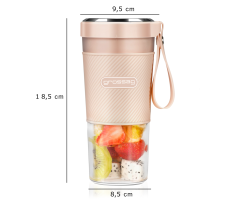 Grossag Akku Smoothie Mixer to-go, 300ml, Türkis, MX 10.05 (1379)