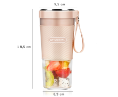 Grossag Akku Smoothie Mixer to-go, 300ml, Hellblau, MX 10.08 (1380)