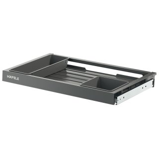 Häfele Auszug-Ablage 60 Premium Kunststoff.anthrazit 550x357x68 mm, 501.90.476