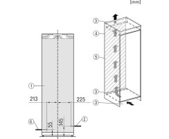 Miele Einbau-Gefrierschrank FNS 7794 D - links - Nische 1780 mm - mit Frischwasseranschluss