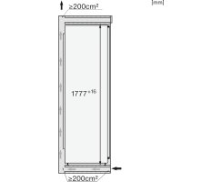 Miele Einbau-Gefrierschrank FNS 7794 D - rechts - Nische 1780 mm - mit Frischwasseranschluss