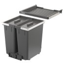 Häfele Abfalltrennsystem, Doppel-Abfallsammler 45 Basic L2, 2 x 18 Liter, 501.91.402