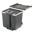 Häfele Abfalltrennsystem, Doppel-Abfallsammler 50 Basic M2, 1 x 23 und 1 x 13 Liter, 501.91.411