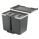 Häfele Abfalltrennsystem, Doppel-Abfallsammler 60 Basic M2, 2 x 23 Liter, 501.91.431
