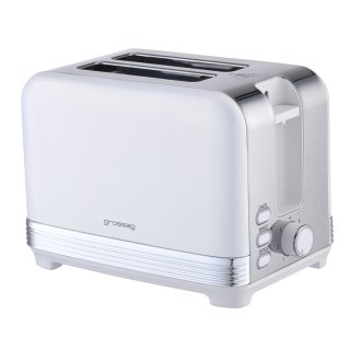Grossag Edelstahl-Toaster, Weiß, TA 28.00 (1398)