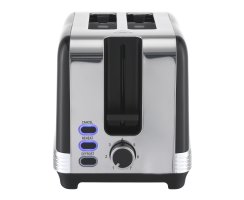 Grossag Frühstück-Set Edelstahl-Toaster, TA 28.07 (1400) & Wasserkocher 1,7 l, WK 28.07 (1397) Schwarz