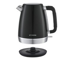Grossag Frühstück-Set Edelstahl-Toaster, TA 28.07 (1400) & Wasserkocher 1,7 l, WK 28.07 (1397) Schwarz
