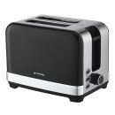 Grossag Frühstück-Set Edelstahl-Toaster, TA 28.07 (1400) & Wasserkocher 1,7 l, WK 28.07 (1397) Schwarz