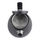 Grossag Frühstück-Set Edelstahl-Toaster, TA 28.07 (1400) & Wasserkocher 1,7 l, WK 28.07 (1397) Schwarz