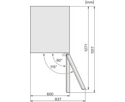 Miele Stand-Weinschrank KWT 4584 E sw - H&ouml;he 1884 mm