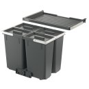 Häfele Abfalltrennsystem, Vierfach-Abfallsammler 60 Basic S4, 4 x 7 Liter, 501.91.450