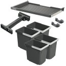 Häfele Abfalltrennsystem, Vierfach-Abfallsammler 60 Basic S4, 4 x 7 Liter, 501.91.450