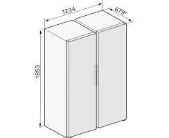 Miele Stand-K&uuml;hlschrank KS 4383 DD Edelstahllook - H&ouml;he 185 cm