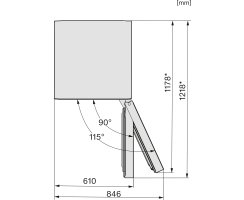 Miele Stand-K&uuml;hlschrank KS 4383 DD Edelstahllook - H&ouml;he 185 cm