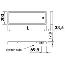 Naber Lichtboden Lista 30 LED schwarz matt Länge 600 mm 5,3 W, 7062196