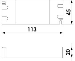 Naber LED Konverter 15 ST grau, 7062210