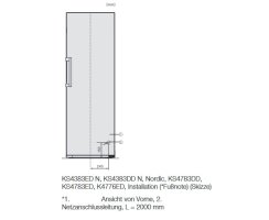 Miele Stand-K&uuml;hlschrank KS 4783 DD Edelstahl CleanSteel - H&ouml;he 185 cm