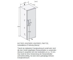 Miele Stand-K&uuml;hlschrank KS 4783 DD Edelstahl CleanSteel - H&ouml;he 185 cm