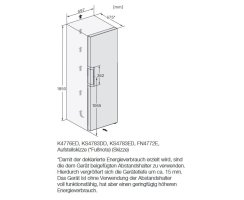 Miele Stand-K&uuml;hlschrank KS 4783 DD BlackSteel - H&ouml;he 185 cm