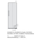 Miele Stand-K&uuml;hlschrank KS 4783 DD BlackSteel - H&ouml;he 185 cm