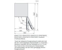 Miele Stand-K&uuml;hlschrank K 4776 DD Edelstahl, H&ouml;he 185 cm