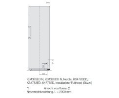 Miele Stand-K&uuml;hlschrank K 4776 DD Edelstahl, H&ouml;he 185 cm