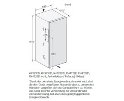 Miele Stand-K&uuml;hlschrank K 4323 DD wei&szlig; - H&ouml;he 145 cm