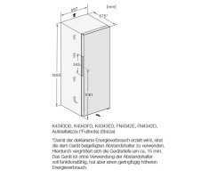 Miele Stand-K&uuml;hlschrank K 4343 DD wei&szlig; - H&ouml;he 165 cm