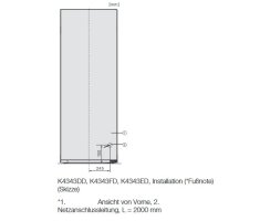 Miele Stand-K&uuml;hlschrank K 4343 DD wei&szlig; - H&ouml;he 165 cm