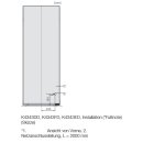 Miele Stand-K&uuml;hlschrank K 4343 DD wei&szlig; - H&ouml;he 165 cm