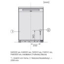 Miele Stand-K&uuml;hlschrank K 4002 D - Wei&szlig; - H&ouml;he 85 cm