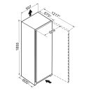 Liebherr Standkühlschrank mit Gefrierfach, RBsfd 5221 Plus, 59,7 x 185,5 cm, 351 l, EEK: D, BioFresh, SteelFinish