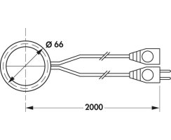 Naber Rondo Aufbauschalter weiß, 7053096