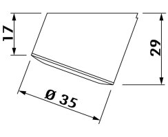 Naber Slash Schalter Edelstahl, 7062094