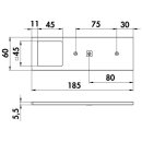 Naber Forato LED Set-3 schwarz matt 4000 K neutralweiß, 7062388