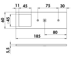 Naber Forato LED Set-5 schwarz matt 4000 K neutralweiß, 7062389