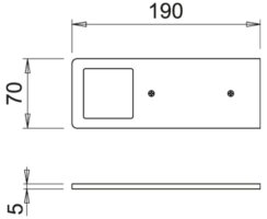 Naber Astra LED SE Einzelleuchte ohne Schalter 3900 K neutralweiß weiß, 7063353