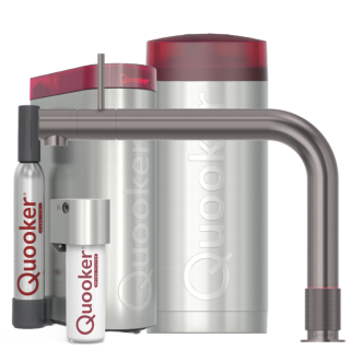 Quooker Front COMBI CUBE Gunmetal *7 Jahre Garantie & CUBE Filter Starter Paket* FTGME COMBI CUBE2