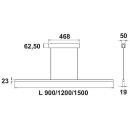 Naber LED L 900 mm, 13 W weiß, 7065002