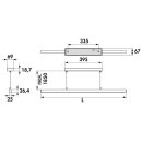 Naber Asta Farbwechsel LED L 900 mm, 13,9 W edelstahlfarbig, 7065055