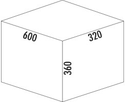 Naber Abfallsammler Cox&reg; Base 360 K/600-3 ohne Biodeckel H 360 mm hellgrau, 8012489