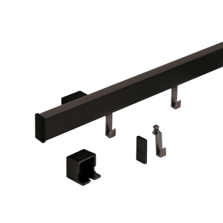 Naber Relingsystem-Set Alto, Länge 600 mm schwarz matt, 8044170