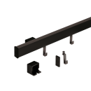 Naber Relingsystem-Set Alto, Länge 600 mm schwarz matt, 8044170