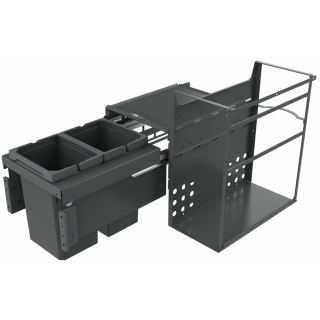 Naber Abfallsammler Cox® Q+ 360 S/370-2 für Frontauszüge H 360 mm anthrazit, 8013379