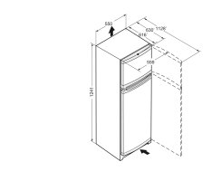 Liebherr Stand-Kühl-Gefrierkombination, CTe 2131 Weiß, 55 x 124,1 cm, 196 l, EEK: E, SmartFrost