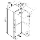 Liebherr Stand-Kühl-Gefrierkombination, CUe 2331 Weiß, 55 x 137,2 cm, 210 l, EEK: E, SmartFrost