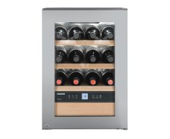 Liebherr Stand-Weinklimaschrank, WKes 653 GrandCru, 42,5 x 61,2 cm,12 Flaschen, EEK: E, Edelstahl