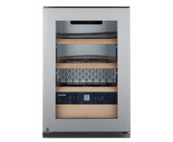 Liebherr Stand-Weinklimaschrank, WKes 653 GrandCru, 42,5 x 61,2 cm,12 Flaschen, EEK: E, Edelstahl