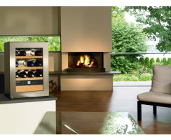 Liebherr Stand-Weinklimaschrank, WKes 653 GrandCru, 42,5 x 61,2 cm,12 Flaschen, EEK: E, Edelstahl